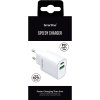 Speedy Charger mobilladdare USB-A och USB-C PD 20W Vit