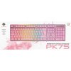 PK75 Gaming Tangentbord Membrane RGB Rosa