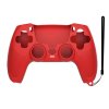 Silikonskydd för PlayStation 5 Kontroll med Strap Röd