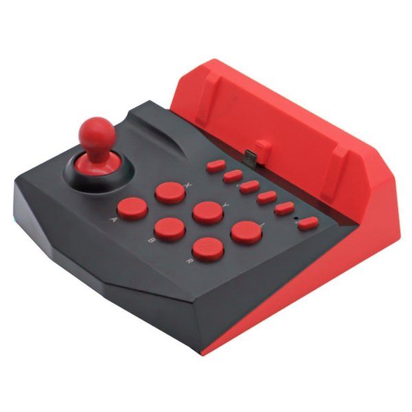 Nintendo Switch/Nintendo Switch Lite Arkad Spelkontroll med Joystick Svart/Röd